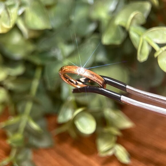 T&Co. 18k Gold Peretti Diamond Band Ring - Picture 7 of 11